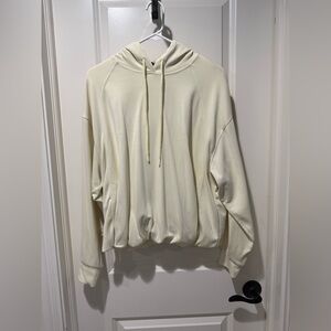 Athleta Glow Pale Yellow Hooded Women's Seasoft sweatshirt